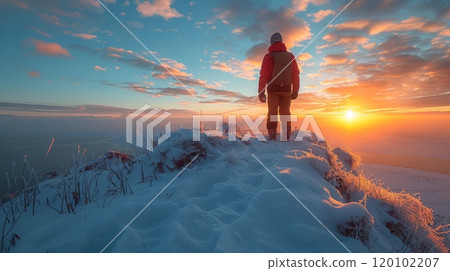 Winter season people concept. 120102207