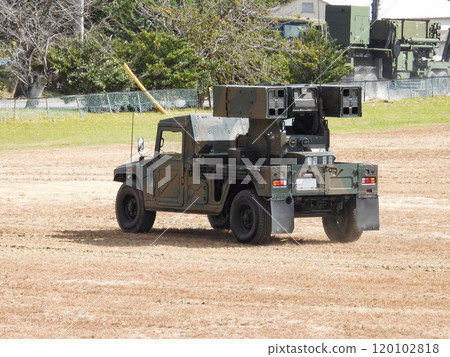 陸上自衛隊93式近程地對空飛彈參加訓練展示 120102818