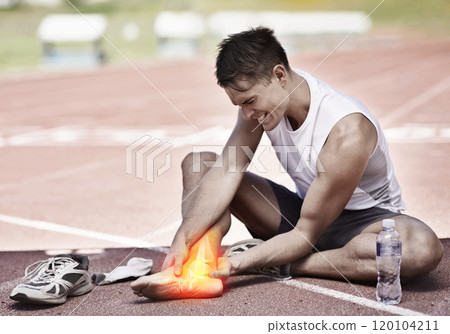 Theres risk of injury in every sport. Cropped shot highlighting a sportspersons injury. Theres risk of injury in every sport. Cropped shot highlighting a sportspersons injury. 120104211