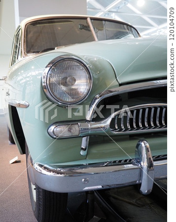 Lime green classic car 120104709