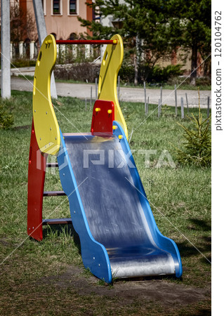 Colored children's slide 120104762