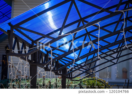 Blue polycarbonate canopy 120104766