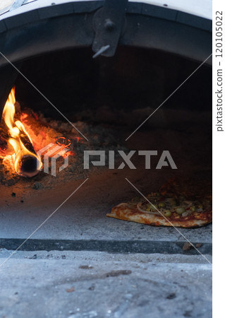 Live fire in the food oven 120105022