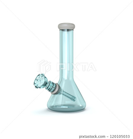 Blue glass bong 3D Blue glass bong 3D 120105033