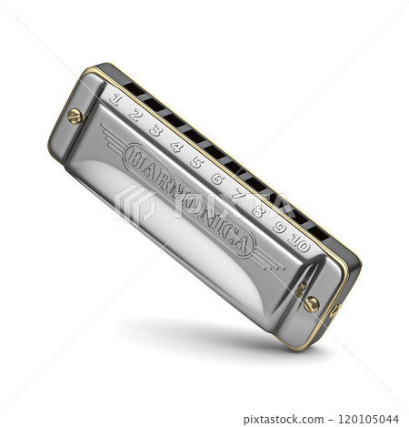 Diatonic harmonica 3D 120105044