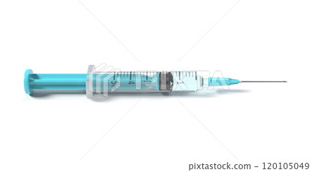Plastic syringe 3D 120105049