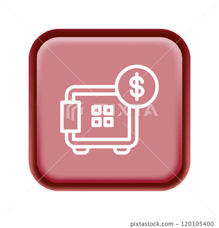 Safe box icon template 120105400