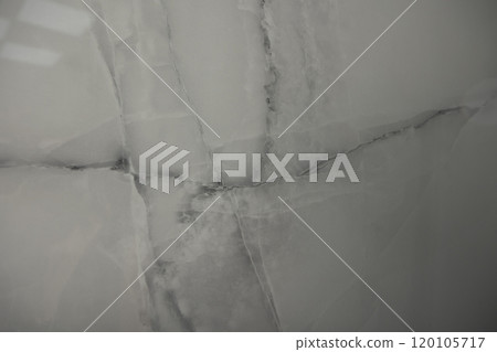 Background and texture of grey marble with veins. Grey marble. Porcelain stoneware with marble texture. Concept of background and texture. Background and texture of grey marble with veins. Grey marble. Porcelain stoneware with marble texture. Concept of background and texture. 120105717