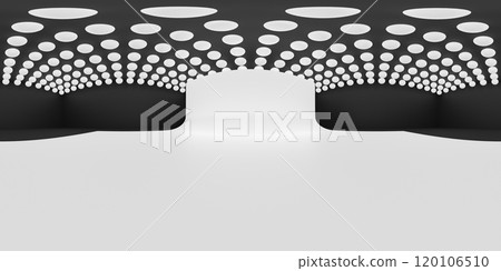 VR 360 studio panorama with reflections. Animation 3D hdri VR 360 studio panorama with reflections. Animation 3D hdri 120106510