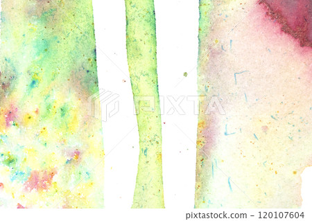 Gentle Multicolor Watercolour Paint on a White Background Drips and Lines Gentle Multicolor Watercolour Paint on a White Background Drips and Lines 120107604