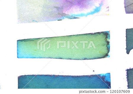 Gentle Multicolor Watercolour Paint on a White Background Drips and Lines Gentle Multicolor Watercolour Paint on a White Background Drips and Lines 120107609