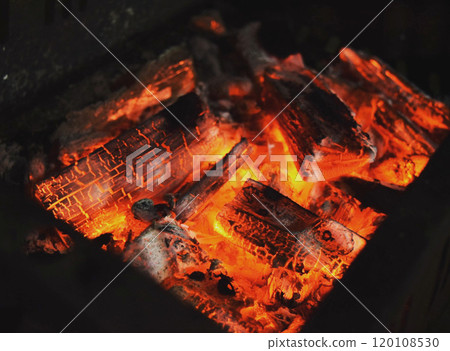 Charcoal fire 120108530