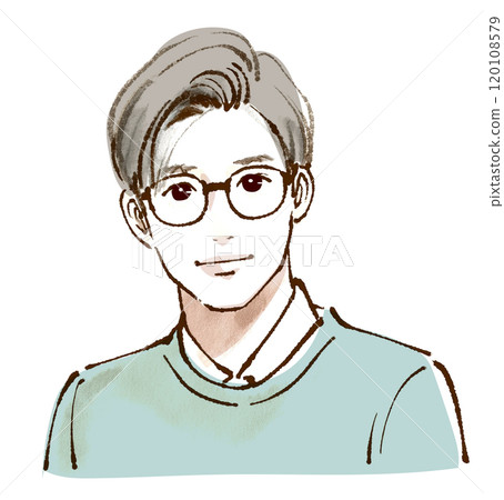 男人和男孩插畫素材 120108579