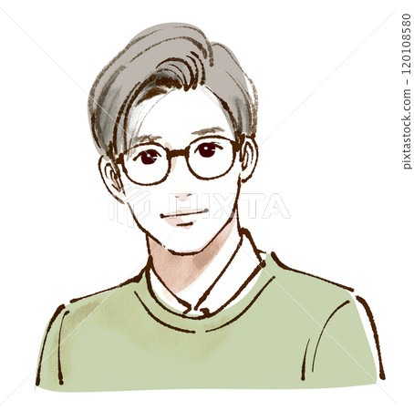 Illustration material of men and boys 120108580