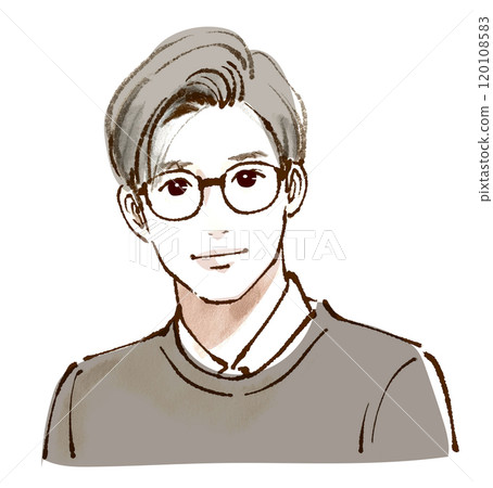 Illustration material of men and boys 120108583