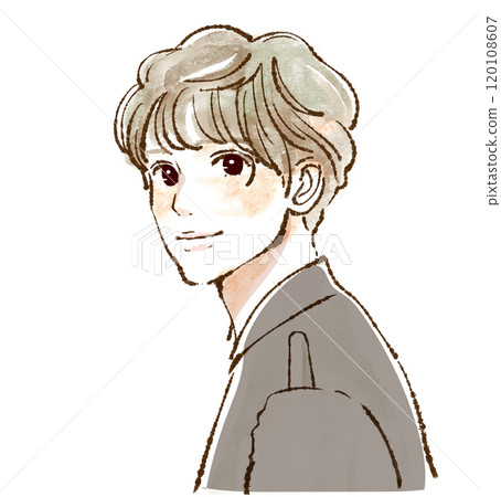 Illustration material of men and boys 120108607