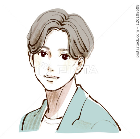 男人和男孩插畫素材 120108609