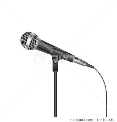 Microphone isolated on white background 120109319