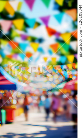 fair, festival tent blurred background 120109344