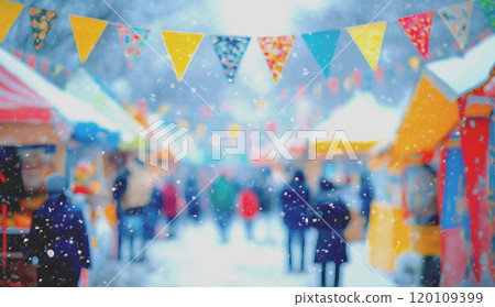 fair, festival tent blurred background 120109399