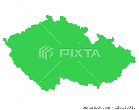 捷克共和國無國界稍微寬鬆的地圖 120110313