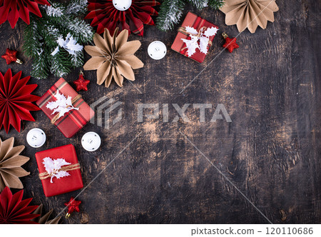 Scandinavian style Christmas paper decoration 120110686