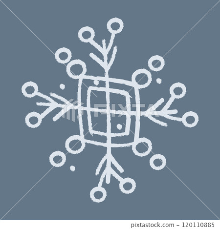 Snowflake with two quadrilaterals. Vector color clipart illustration. Snowflake with two quadrilaterals. Vector color clipart illustration. 120110885