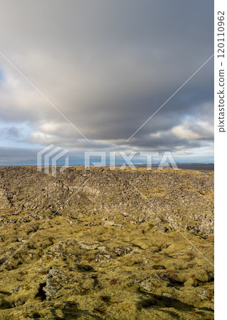 Volcanic field and mountains, Grindavik, Iceland 120110962