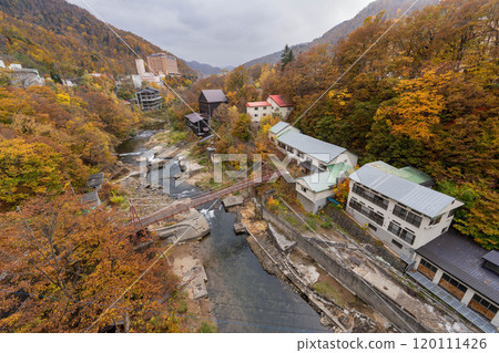 Hokkaido Sapporo Jozankei Autumn Foliage Hokkaido Sapporo Jozankei Autumn Foliage 120111426