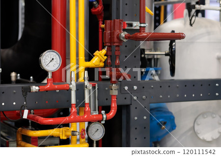 industrial refrigeration unit in a food factory industrial refrigeration unit in a food factory 120111542