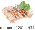 Watercolor sushi set (assortment) 15_1 120111931