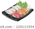 Watercolor sushi set (assortment) 14_2 120111934
