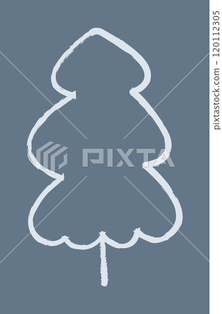 Doodle spruce color. Doodle clipart illustration. Doodle spruce color. Doodle clipart illustration. 120112305