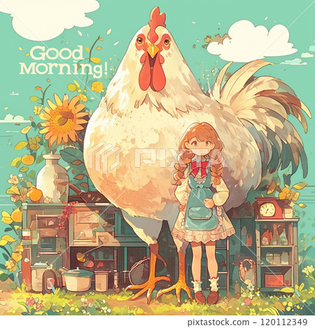 [Letters and Words] Chicken and the sound of good morning 120112349