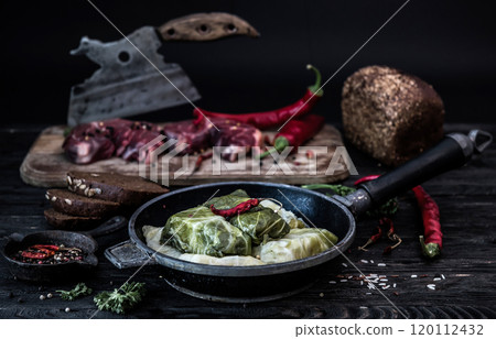 Traditional ukrainian meal called golubtsi Traditional ukrainian meal called golubtsi 120112432