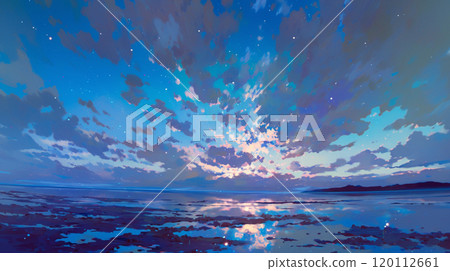 [Landscape/Wallpaper] Wide sky and waterside 120112661