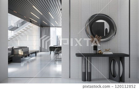 Modern luxury interior with minimalist design and elegant decor elements for home styling Modern luxury interior with minimalist design and elegant decor elements for home styling 120112852