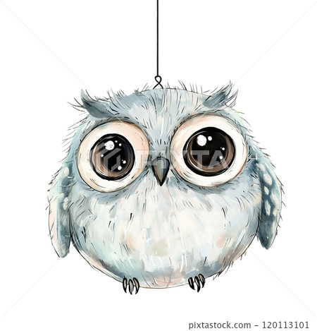 Christmas tree ornament of a cute owl isolated on a transparent background. Watercolor-style illustration of a round cat hanging by a string. Christmas theme. Christmas tree ornament of a cute owl isolated on a transparent background. Watercolor-style illustration of a round cat hanging by a string. Christmas theme. 120113101