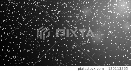 Snow blizzard on white background. Falling thick snow at night. Vector illustration of snowfall on dark background. Snow blizzard on white background. Falling thick snow at night. Vector illustration of snowfall on dark background. 120113265