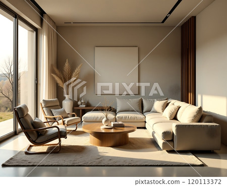 Elegant scandinavian living room interior design for modern homes Elegant scandinavian living room interior design for modern homes 120113372