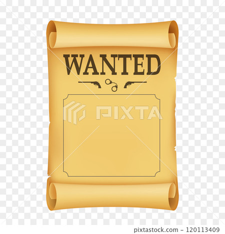 Most wanted retro poster. Mockup frame Most wanted retro poster. Mockup frame 120113409