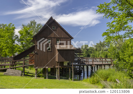 Water wheel mill and open-air museum in Jelka, Slovakia 120113806