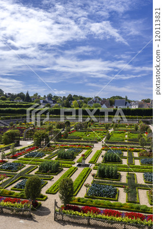 Chateau de Villandry, UNESCO World Heritage Site, Villandry, Indre-et-Loire, Pays de la Loire, France 120113821
