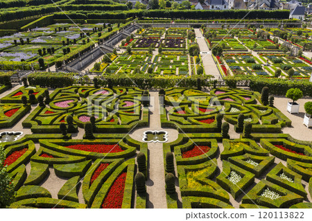 Chateau de Villandry, UNESCO World Heritage Site, Villandry, Indre-et-Loire, Pays de la Loire, France 120113822
