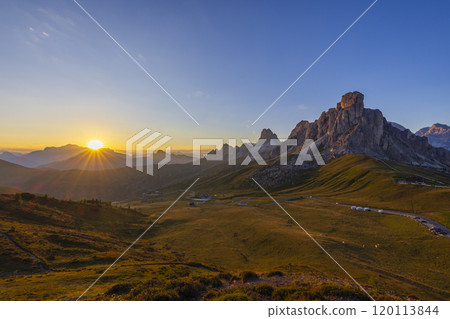 Giau Pass (Passo Giau), Dolomites Alps, South Tyrol, Italy 120113844