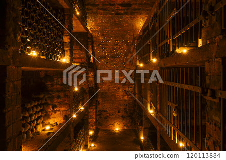 Wine cellars in Ivan, Southern Moravia, Czech Republic Wine cellars in Ivan, Southern Moravia, Czech Republic 120113884