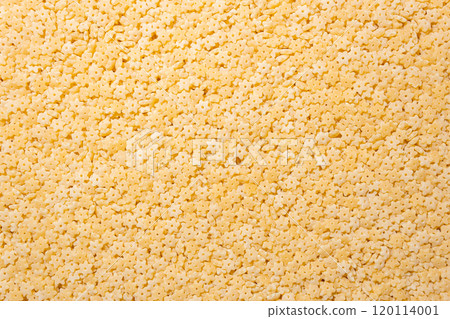 Uncooked Stelline Pasta Background 120114001