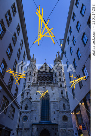 Vienna, the capital of Austria, decorated for Christmas Vienna, the capital of Austria, decorated for Christmas 120114288