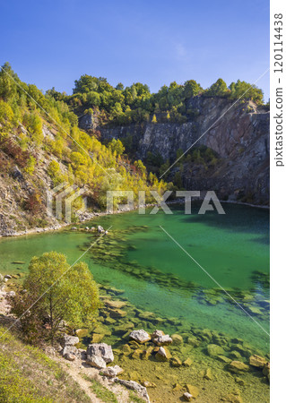 Benatina travertine, natural monument and protected landscape area Vihorlat, Slovakia 120114438