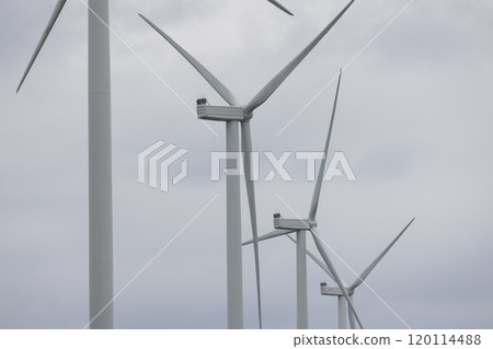 wind turbines in the field 120114488